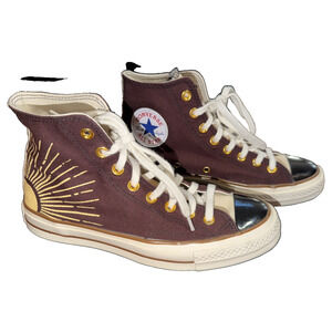 Converse Chuck Taylor All Star Players Nite Moon Sun High Tops 6.5 8.5
